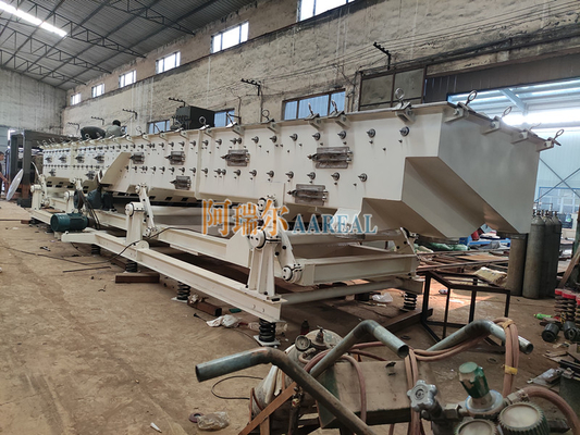 1.6m chiều rộng 18.5 dài hiệu suất cao thép không gỉ không cân bằng máy vận chuyển rung cho đường thô