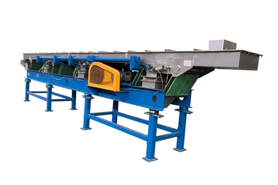 600mm*8000mm Stainless Steel Leaf Spring Excentric Vibratory Conveyor để vận chuyển muối
