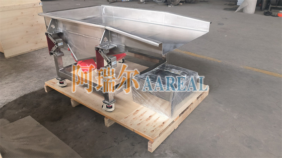 Kích thước nhỏ Đi động tần số biến đổi cấp thực phẩm Vibratory Feeder bằng thép không gỉ với ROSTA New Shaker Conveyor Suspension cho gạo đông lạnh