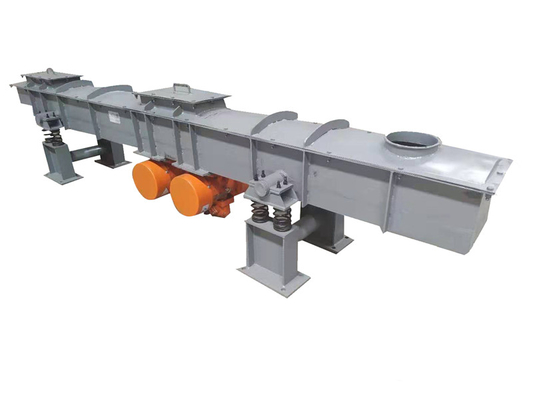 Long Distance Trough Type Vibratory Conveyor For High Temperature Furnace Load High Titanium Slag Conveying (Động cơ vận chuyển sủi titan cao nhiệt độ)