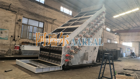 30TPH Tần số cao màn hình rung chuột cho quarts ướt cát điện từ rung