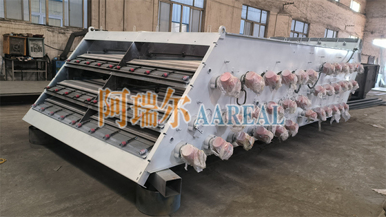 1 ~ 2 boong 2000 * 5000mm Capacity Large High Frequency Screen Vibrating Sieve Screening Machines For NPK Chemical Fertilizer With High Speed Vibration 3000 ~ 3600 RPM Máy sàng lọc chảo lọc cho phân bón hóa học NPK với độ rung tốc cao 3000 ~ 3600 RPM