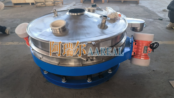 Thép không gỉ 400mm ~ 2100mm 1 ~ 2 boong Dòng chảy thấp thông qua Inline Vibrating Control Sieve Vibro Sieve cho bột sô cô la với động cơ kép