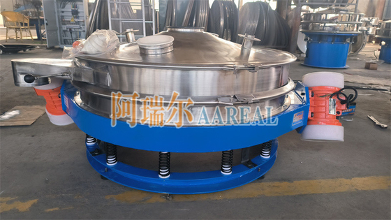 Thép không gỉ 400mm ~ 2100mm 1 ~ 2 boong Dòng chảy thấp thông qua Inline Vibrating Control Sieve Vibro Sieve cho bột sô cô la với động cơ kép