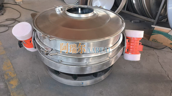 Thép không gỉ 400mm ~ 2100mm 1 ~ 2 boong Dòng chảy thấp thông qua Inline Vibrating Control Sieve Vibro Sieve cho bột sô cô la với động cơ kép