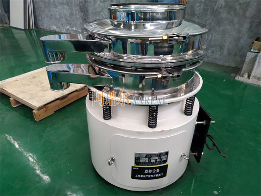 Thép không gỉ hiệu suất cao Capacity lớn 1800 RPM Rotary Vibrating Sieve cho bột kim loại