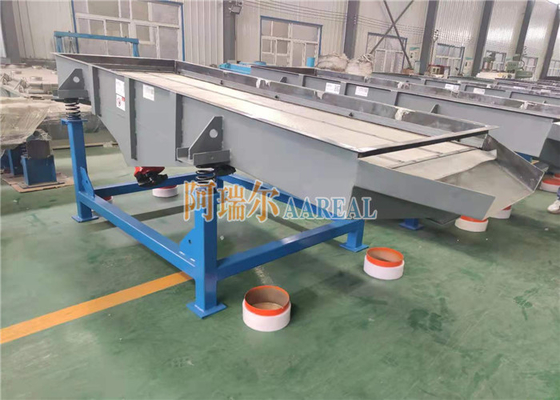 900 * 3000mm Single Deck hình chữ nhật đường dây rung màn hình cho sàng lọc hạt PVC