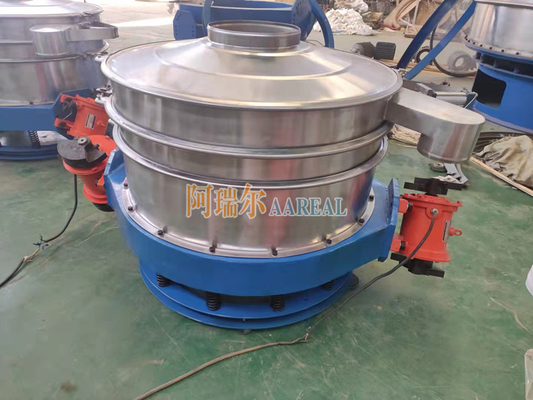 Thép không gỉ 1200mm Đơn sàn Titanium Dioxide Flow-through Vibrating Sieve cho Titanium Dioxide phun Teflon bên trong