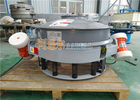 Thép không gỉ 1200mm Đơn sàn Titanium Dioxide Flow-through Vibrating Sieve cho Titanium Dioxide phun Teflon bên trong