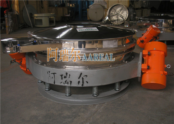 Thép không gỉ 1200mm Đơn sàn Titanium Dioxide Flow-through Vibrating Sieve cho Titanium Dioxide phun Teflon bên trong