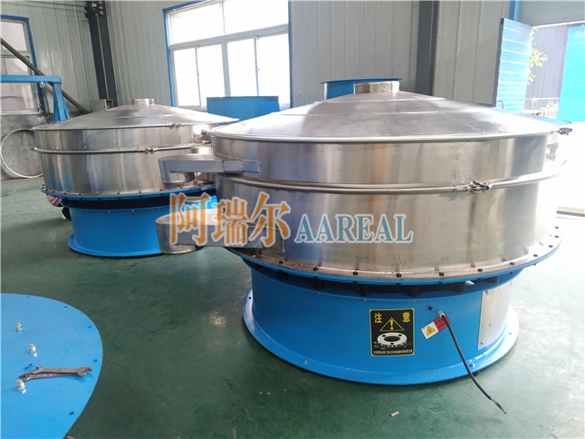 Khả năng lớn 2000mm một tầng Stainless Steel 304 Rotary Vibrating Screen để cải thiện tạp chất bột PVC