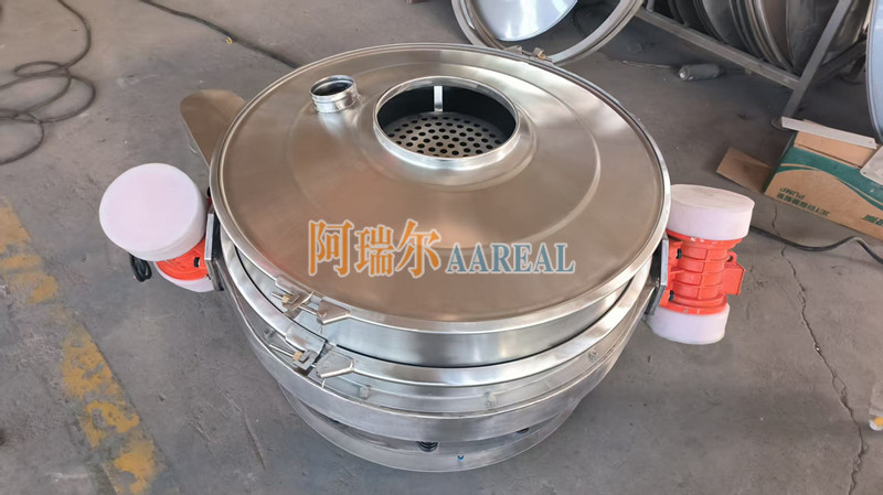 Hiệu suất cao 400mm ~ 1500mm thép không gỉ 304 Profile thấp dòng chảy thông qua bộ tách Inline màn hình rung cho vật liệu pin Lithium lót với Teflon Carbide