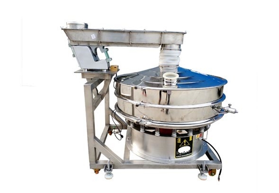 Máy màn hình Vibro chất lượng thực phẩm tất cả trong một tự động cho ăn và sàng lọc