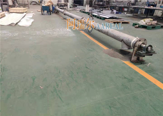 Đường kính 219mm Chiều dài 9000mm ống xoắn conveyor Feeder 316L cấp thực phẩm