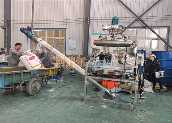 Dòng thực phẩm không có bụi túi dumpper và trạm sàng lọc cho ngành công nghiệp bột